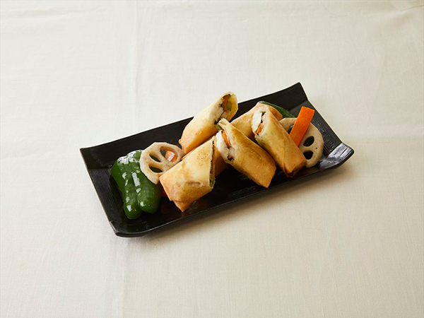 ピーナツバター風味のヘルシー春巻