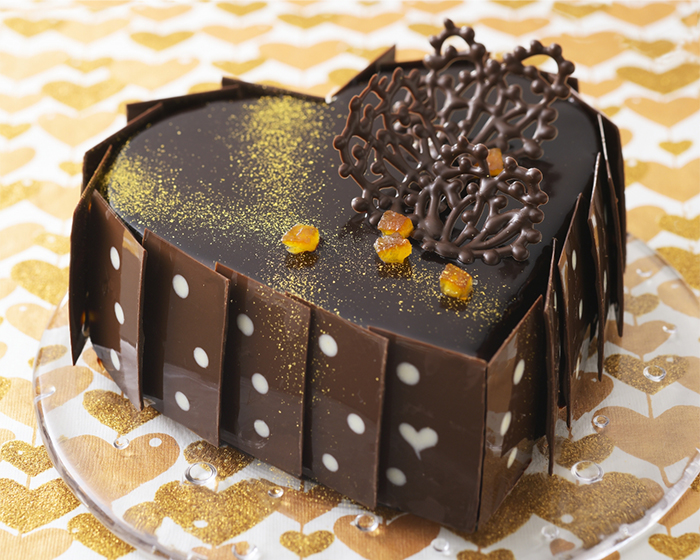 ケーキ:ハートのショコラケーキ