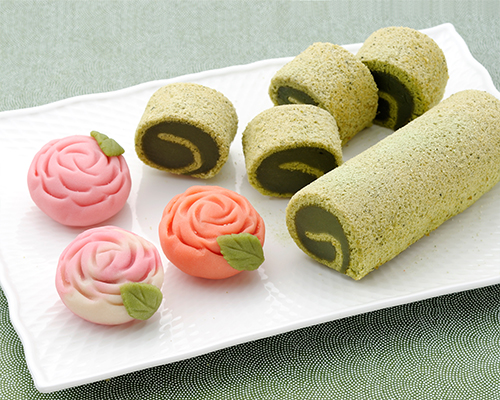 ばら/もちもち抹茶ロール