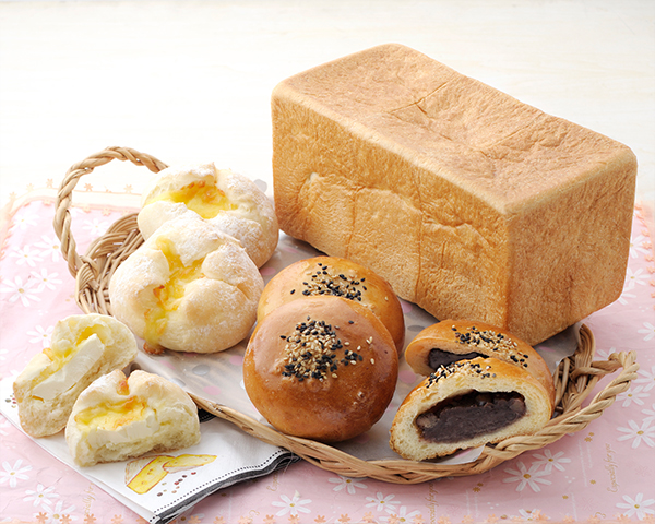 ミルク食パン/とろけるチーズパン/粒あんぱん