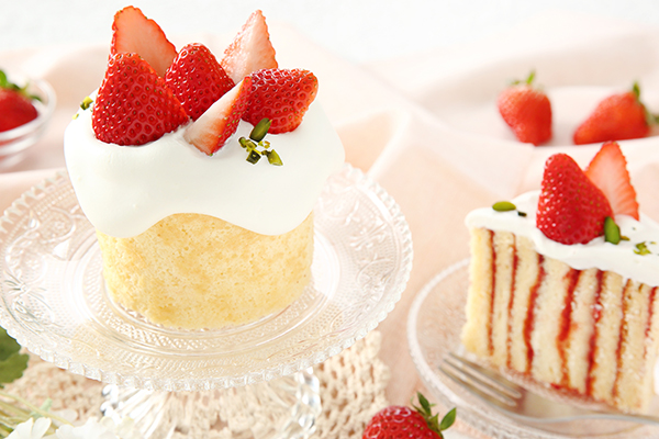 苺ロールのショートケーキ