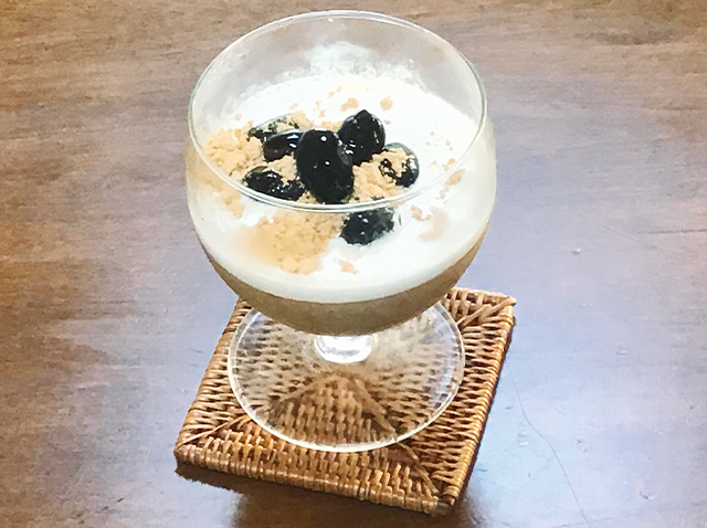 きな粉と豆乳の和風プリン