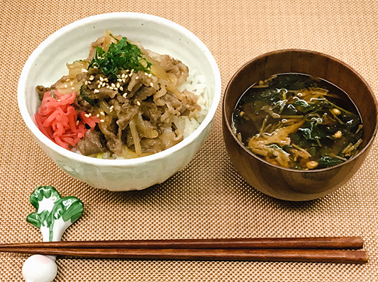 お手軽牛丼