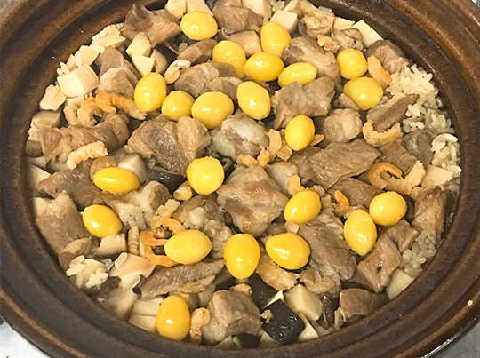 お肉たっぷり ちまき風炊き込みごはん