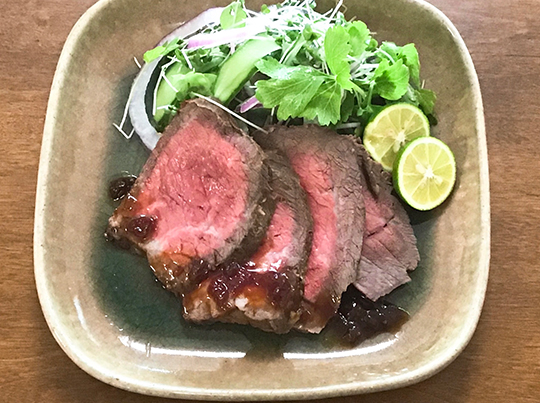 和風味のローストビーフ