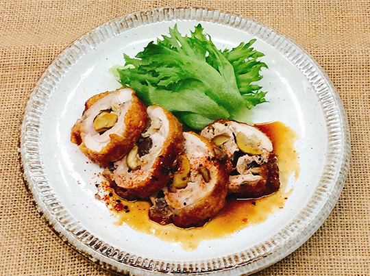 鶏肉の甘辛ロール