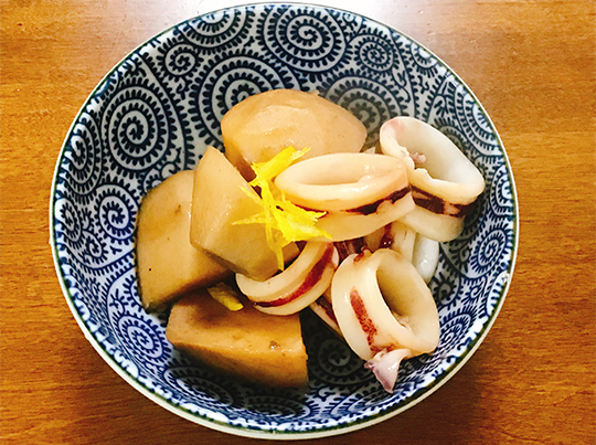 里芋といかの炊いたん