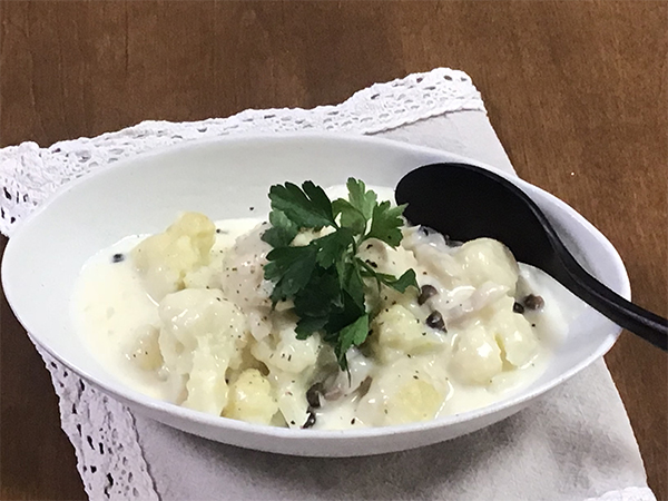 鶏肉団子ときのこのクリーム煮のレシピ