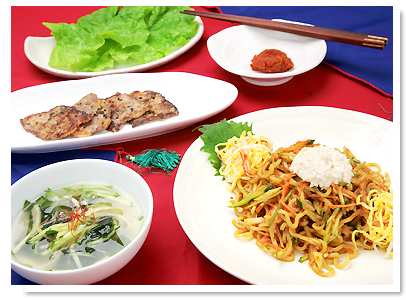 冷やし韓国麺/ヤンニョム焼肉/即席ヤンニョム/オイネングッ